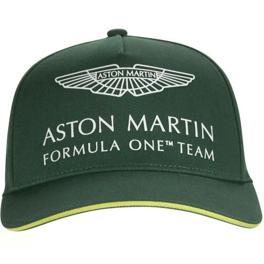 NWT ASTON MARTIN Formula One Team Green Official Drivers Cap Hat 18 Lance Stroll